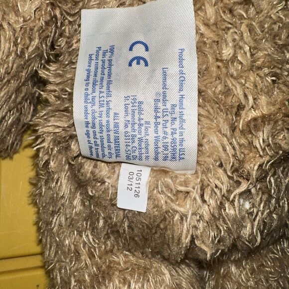 Build A Bear Fluffy Brown Bear Teddy Bear Plush Stuffed Animal Vintage 3/12 Mm74 - Picture 8 of 11